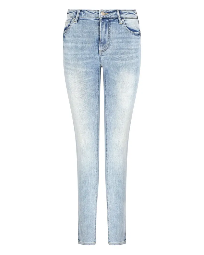 Armani Exchange Ausgeblichene Skinny-Jeans - Blau Blau