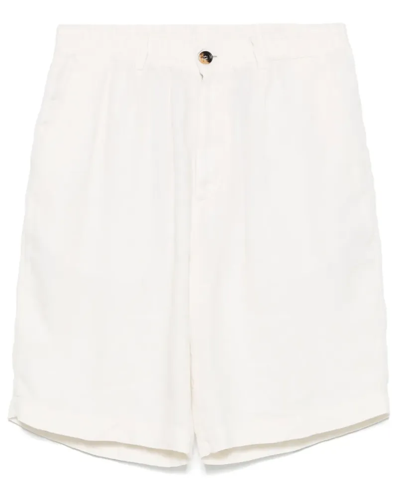 Brunello Cucinelli Shorts aus Leinen - Weiß Weiß