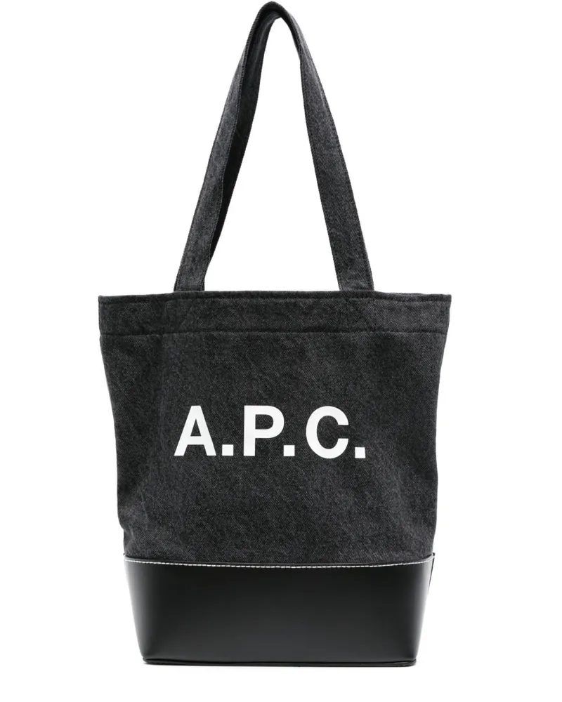 A.P.C. Kleiner Axel Shopper - Schwarz Schwarz