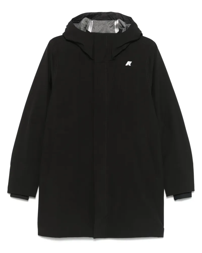 K-Way Tommy Bonded Regenmantel - Schwarz Schwarz