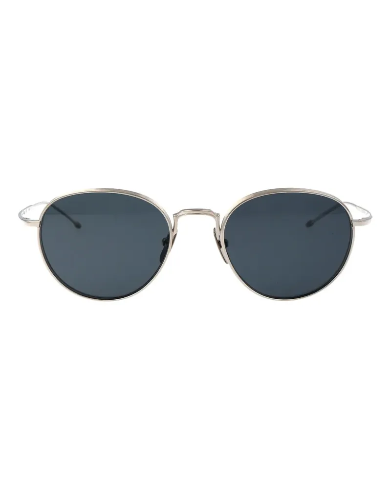 Thom Browne Sonnenbrille mit rundem Gestell - Silber Silber