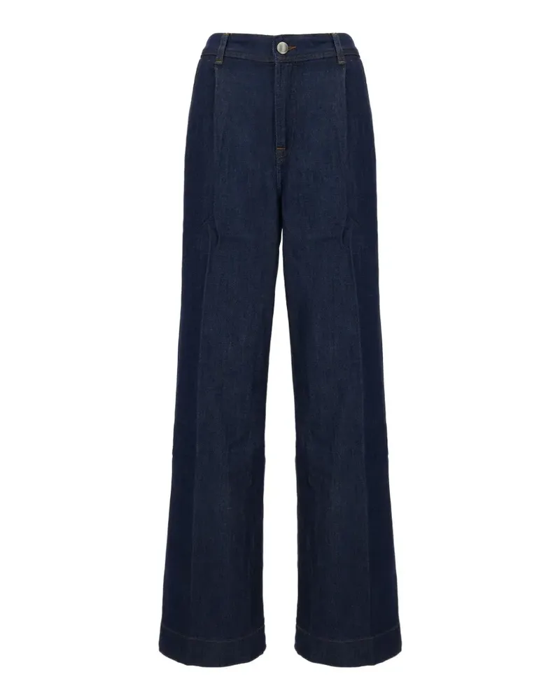 7 for all mankind pleated wide-leg jeans - Blau Blau