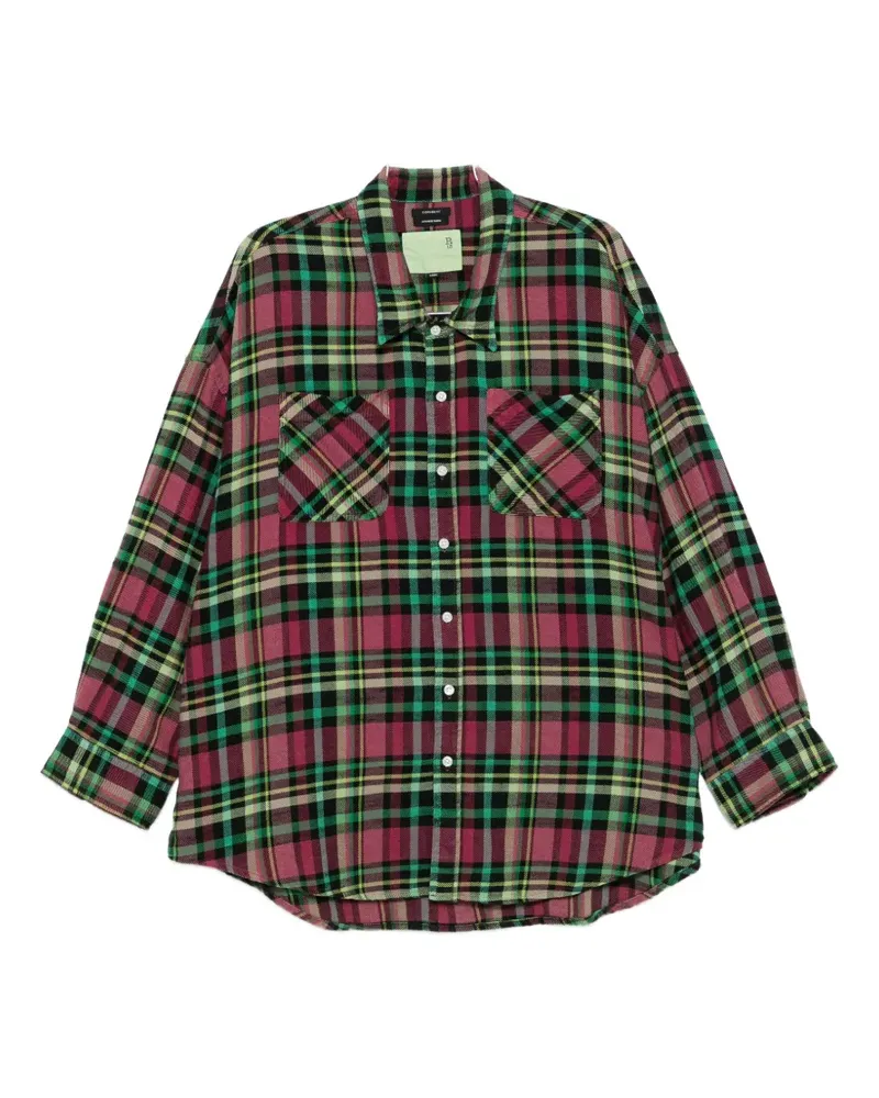 R13 plaid pocket shirt - Rosa Rosa