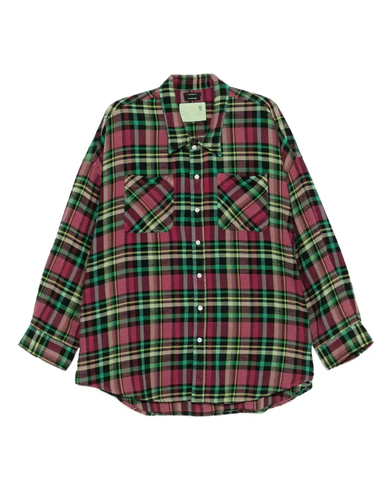 R13 plaid pocket shirt - Rosa Rosa