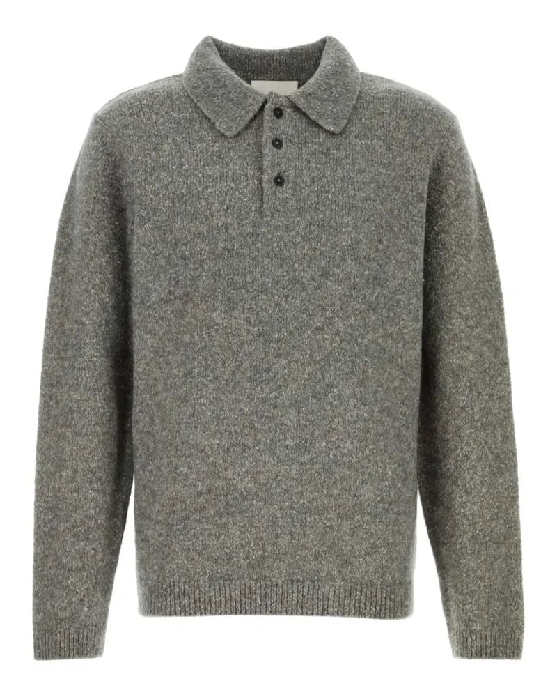 Closed Gestricktes Poloshirt - Grau Grau