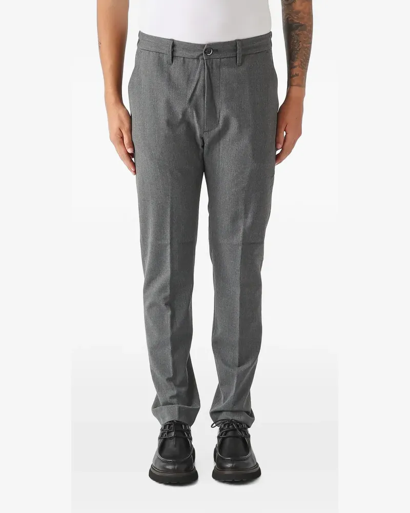 nine:inthe:morning pressed-crease tailored trousers - Grau Grau