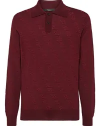 Billionaire Pullover mit Polokragen Rot