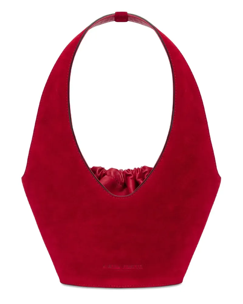 Alberta Ferretti Schultertasche aus Wildleder - Rot Rot