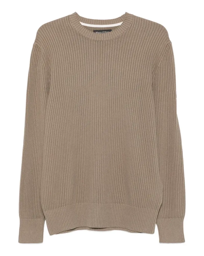 Marc O'Polo ribbed-knit crew neck sweater - Nude Nude