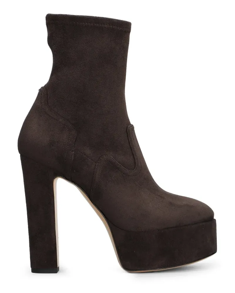 Casadei Stiefel mit Plateausohle - Braun Braun