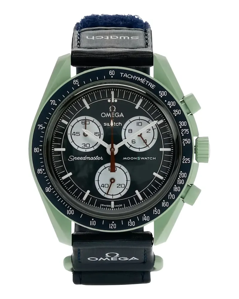Omega x Swatch Bioceramic Moonswatch Mission to Earth Armbanduhr 42mm - Blau Blau
