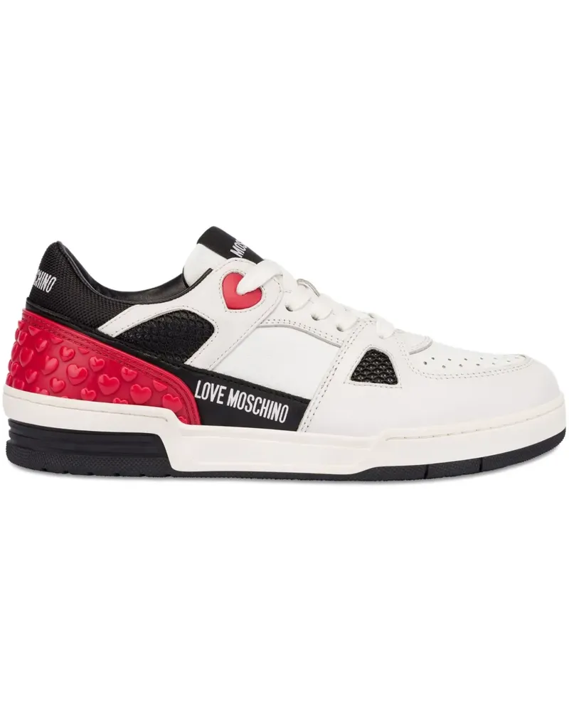 Moschino Sneakers mit Schnürung - Weiß Weiß