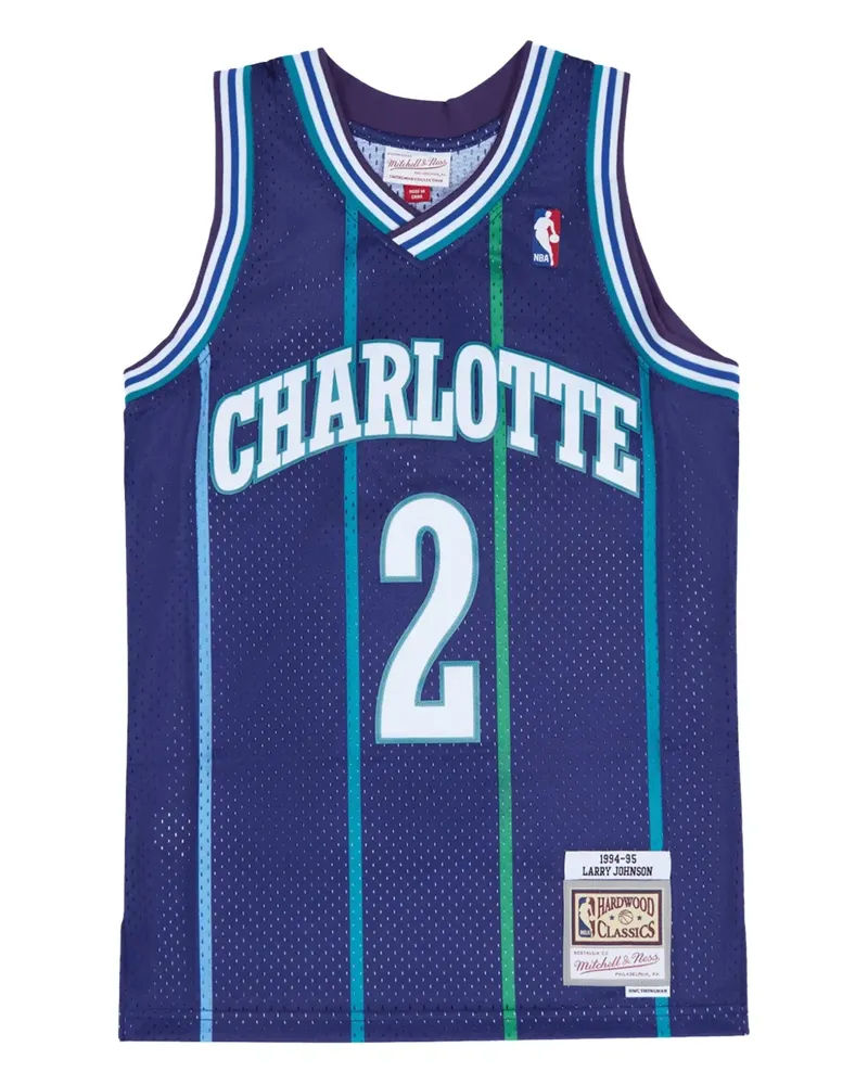 Mitchell & Ness x NBA Charlotte Hornets 94 Larry Johnson Swingman Alt Tanktop - Violett Violett