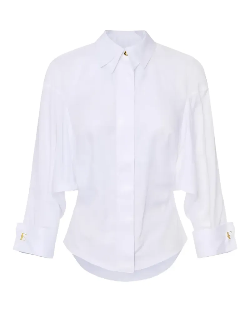 Elisabetta Franchi cufflink cotton shirt - Weiß Weiß