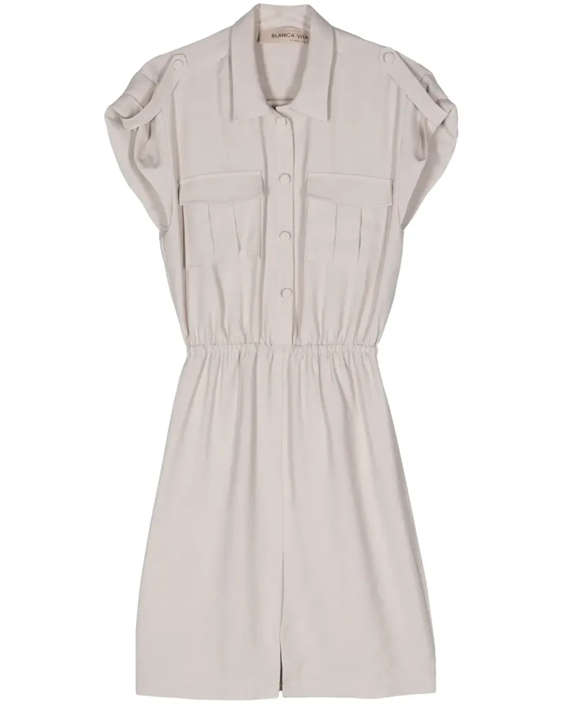 Blanca Afelandra Hemdkleid mit geraffter Taille - Nude Nude