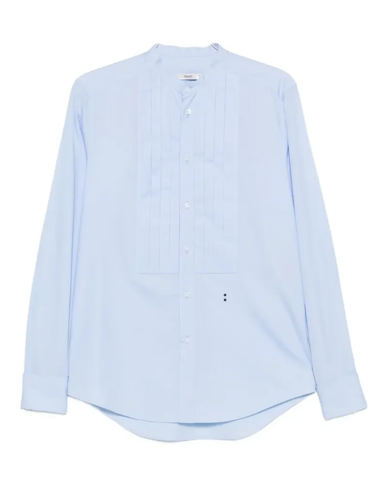 Fendi Hemd aus hellblauem Popeline Blau