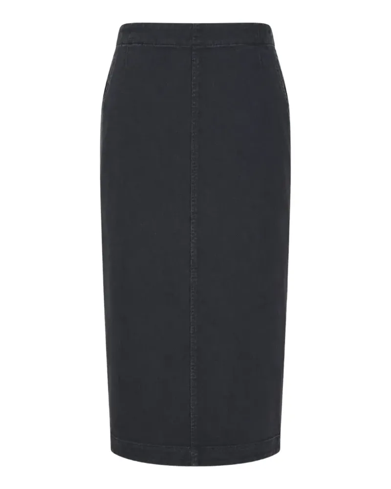 N° 21 zip-fastening denim midi skirt - Schwarz Schwarz