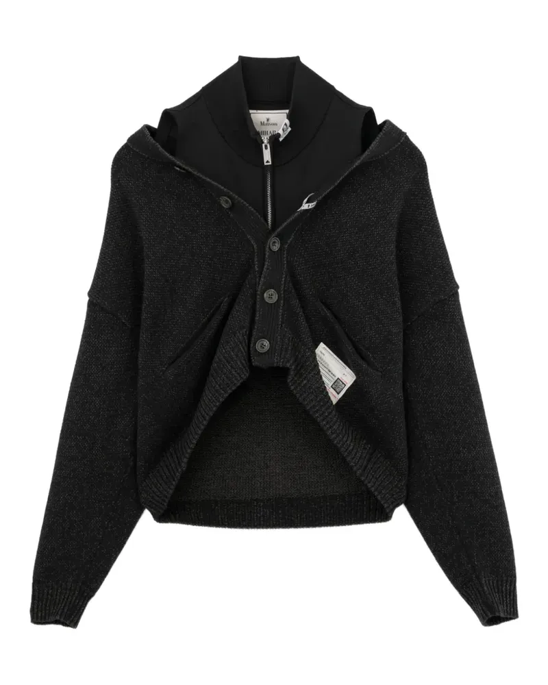 MIHARAYASUHIRO Cardigan im Layering-Look - Grau Grau