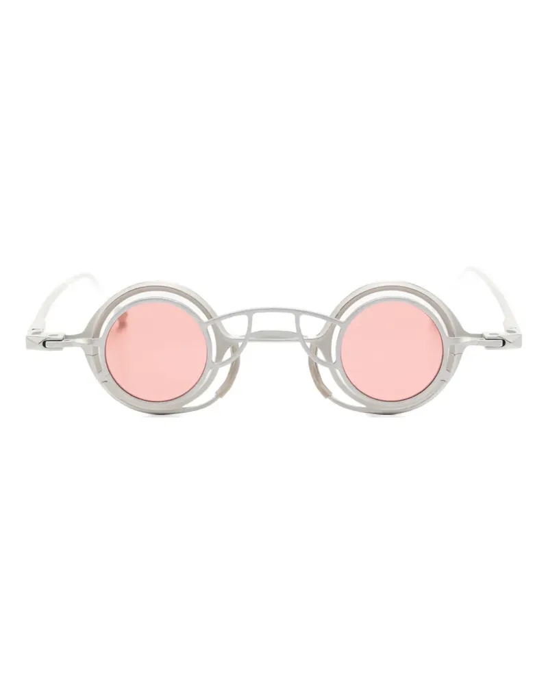 RIGARDS Sonnenbrille mit rundem Gestell - Silber Silber