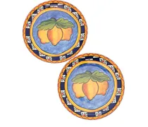 Carretto Siciliano Brotteller (2er-Set) - Blau