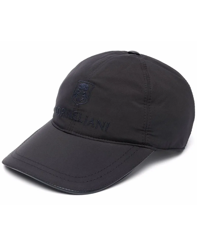 Corneliani Baseballkappe mit Logo-Stickerei Blau