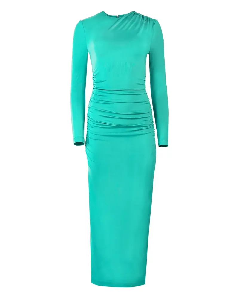 Carolina Herrera New York draped long-slevees midi dress - Grün Grün