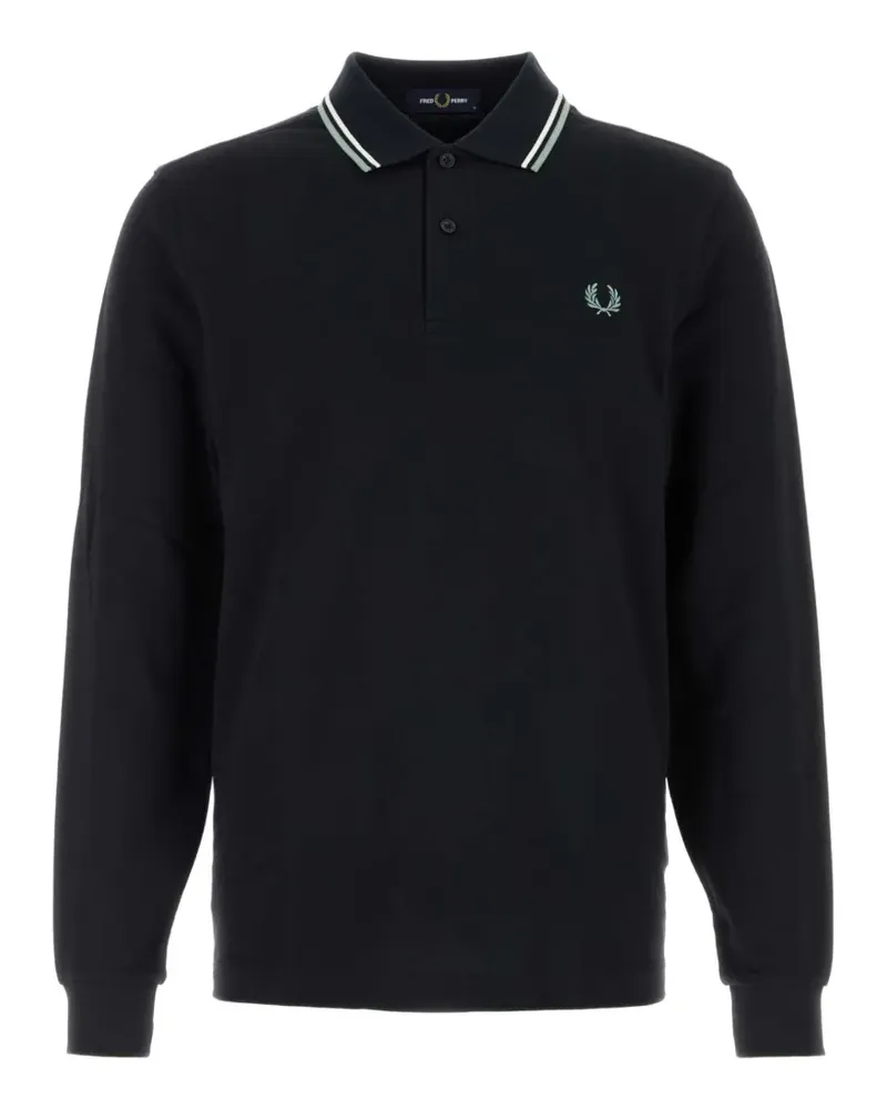 Fred Perry M3636 Poloshirt mit langen Ärmeln - Schwarz Schwarz