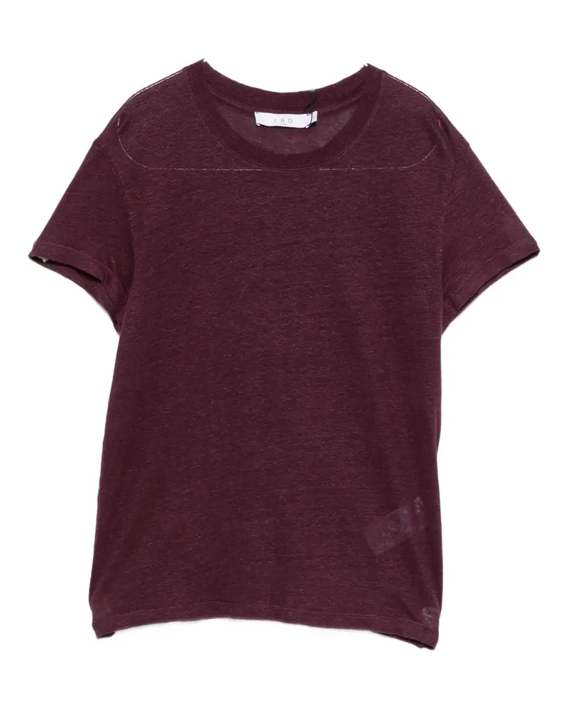 IRO short-sleeve linen T-shirt - Violett Violett