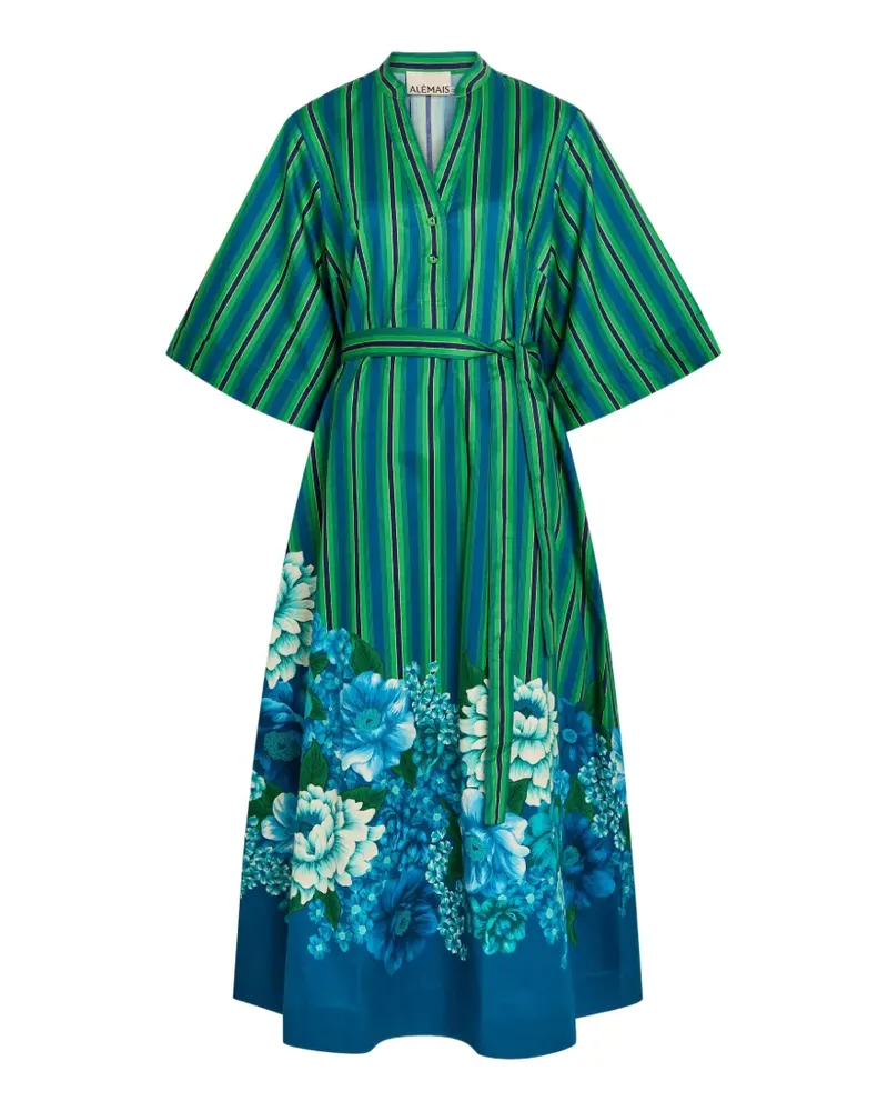 ALEMAIS Margo Tunic striped midi dress - Blau Blau
