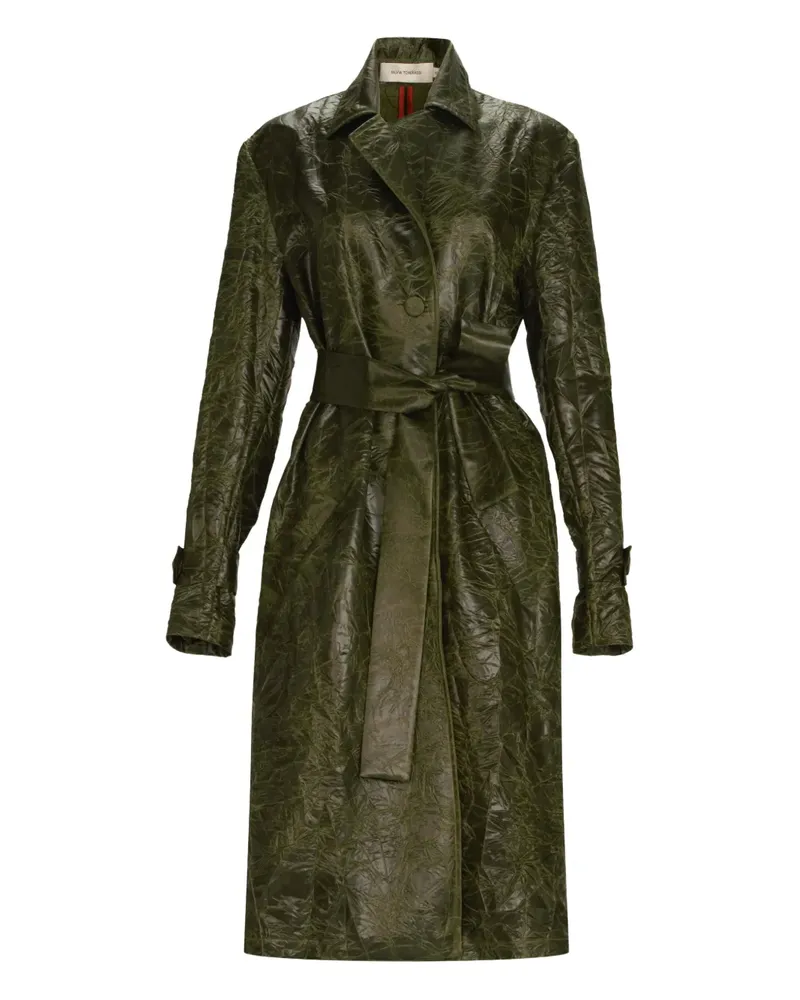 Silvia Tcherassi Nilo belted trench coat - Grün Grün