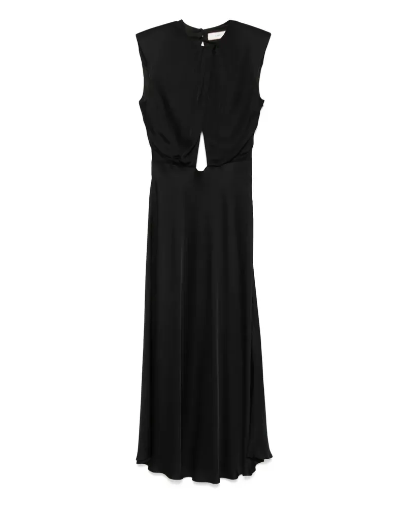 AKEP Kleid aus Satin - Schwarz Schwarz