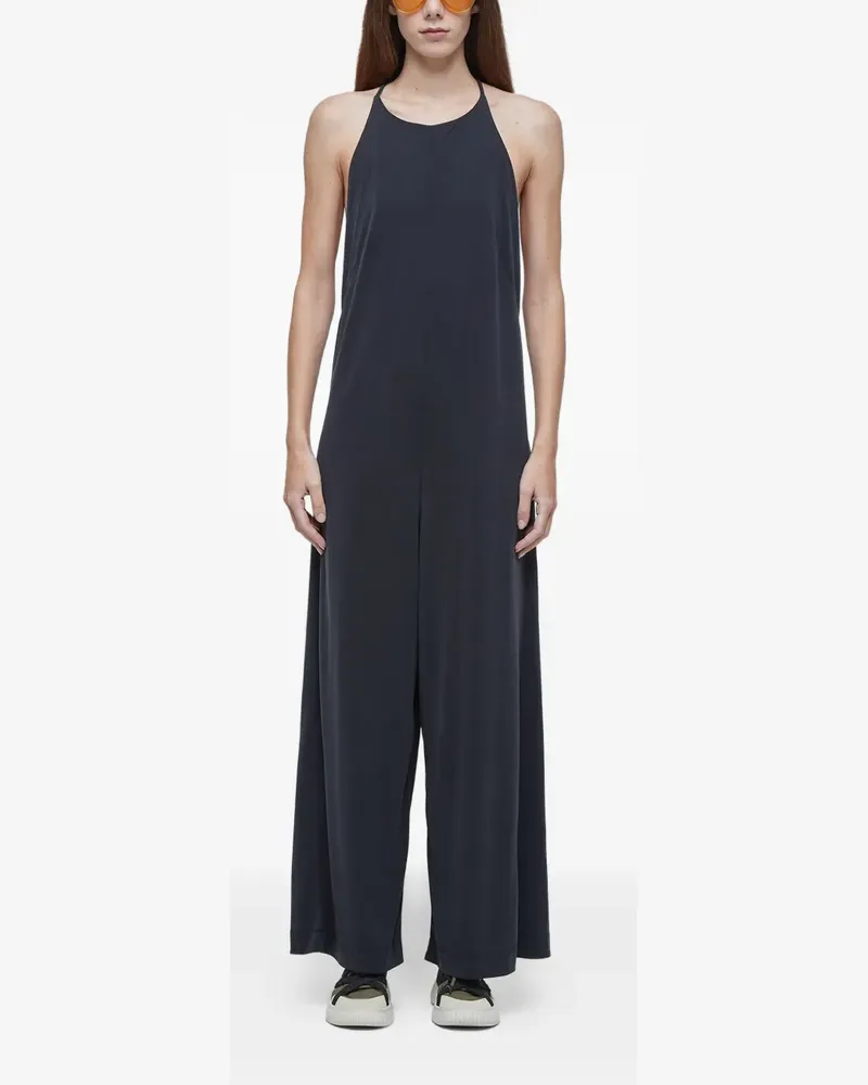 Osklen Ausgeblichener Racerback-Jumpsuit - Schwarz Schwarz