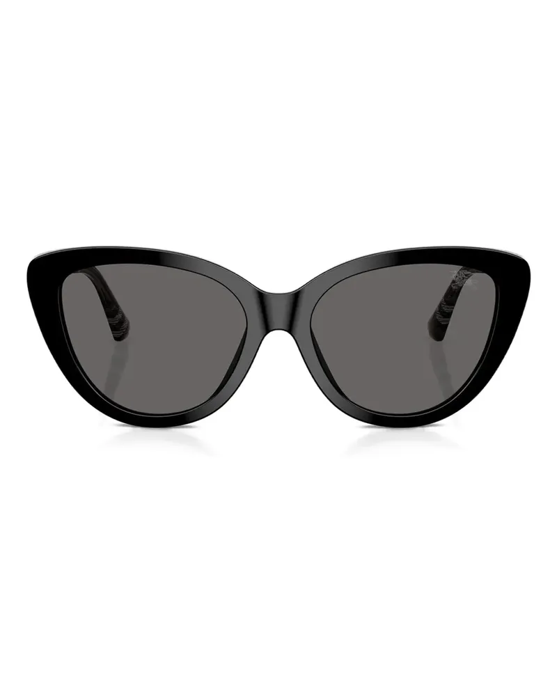 Burberry Sonnenbrille mit Cat-Eye-Gestell - Schwarz Schwarz