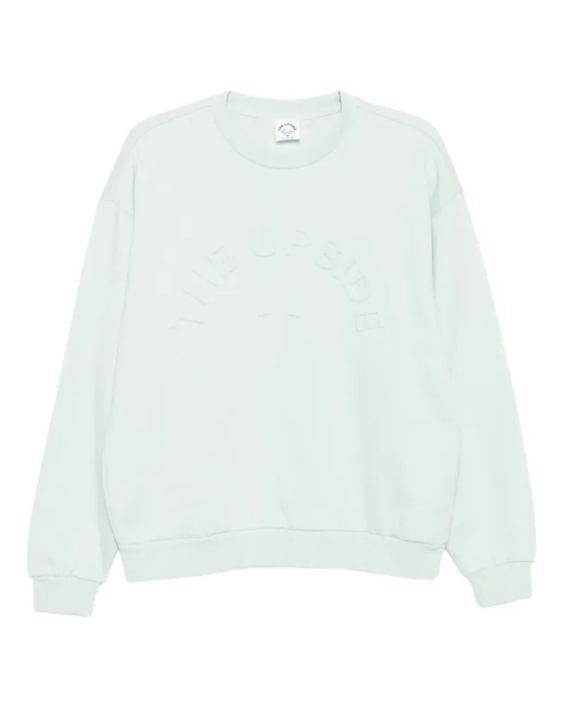 The Upside Sweatshirt mit Logo-Prägung - Grün Grün