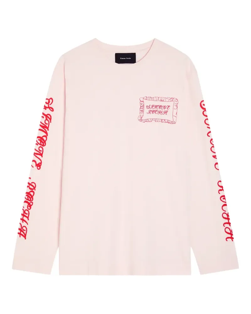 Simone Rocha long-sleeves top - Rosa Rosa