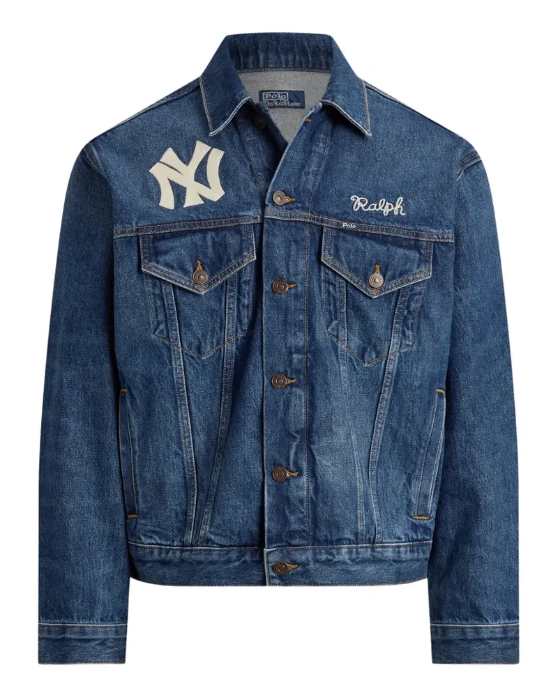 Ralph Lauren New York Yankees Heritage logo-patch jacket - Blau Blau