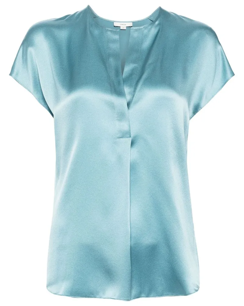 Vince Bluse aus Seide - Blau Blau