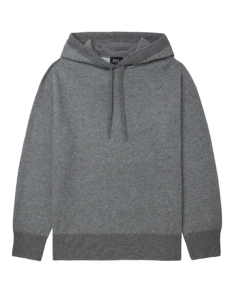 A.P.C. Langärmeliger Hoodie - Grau Grau