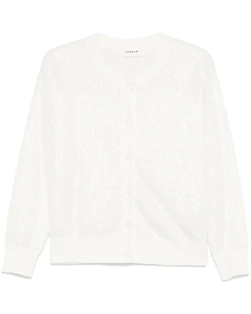 P.A.R.O.S.H. P.A.R.O H. Cobalto Cardigan - Weiß Weiß