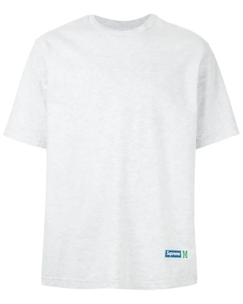 Supreme Being T-Shirt mit Logo-Patch - Grau Grau
