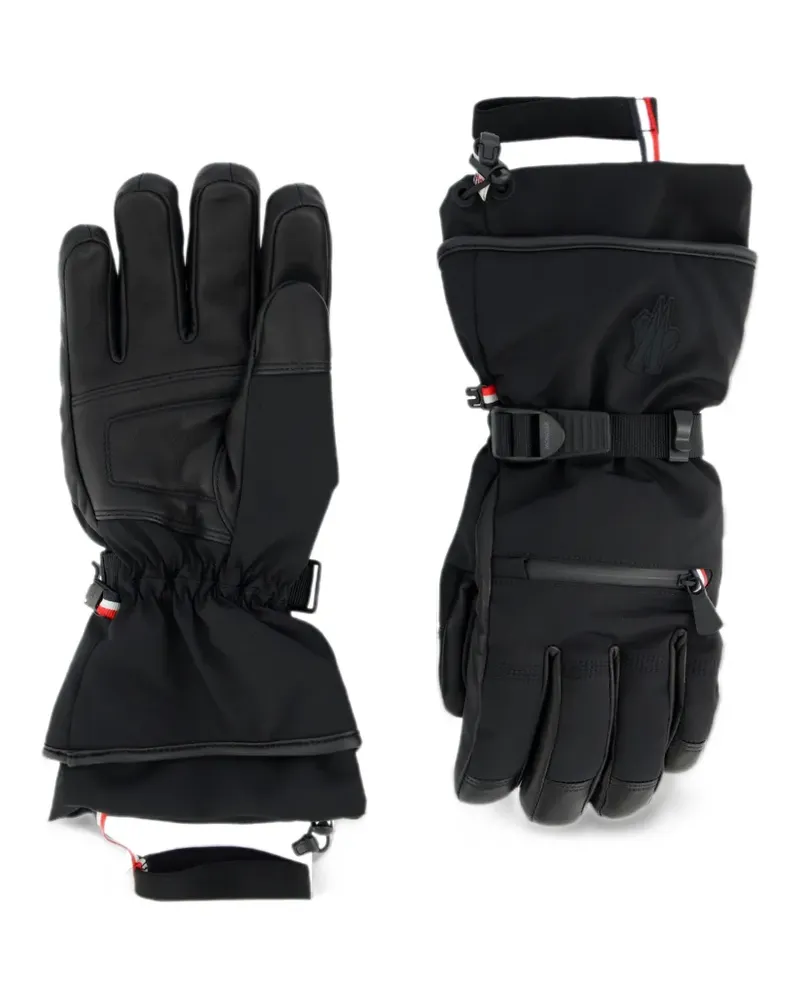 Moncler padded buckled-cuff gloves - Schwarz Schwarz