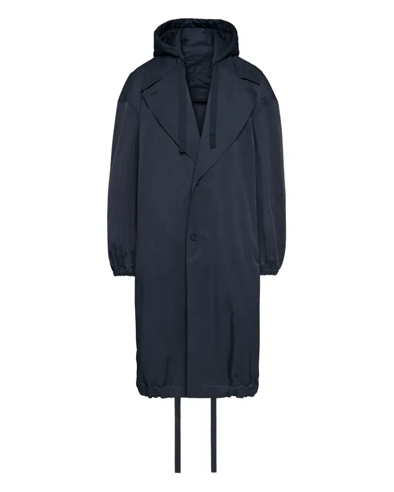 Thom Browne Windbreaker mit Kordelzug - Blau Blau