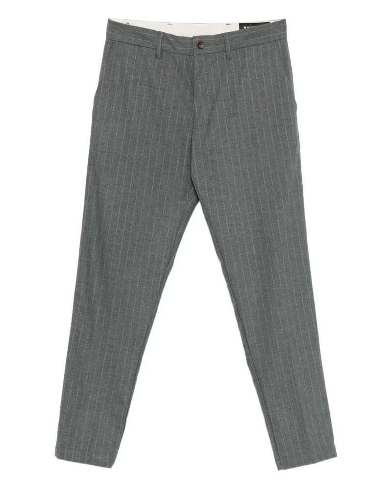 PLAN C Hose mit Nadelstreifen - Grau Grau