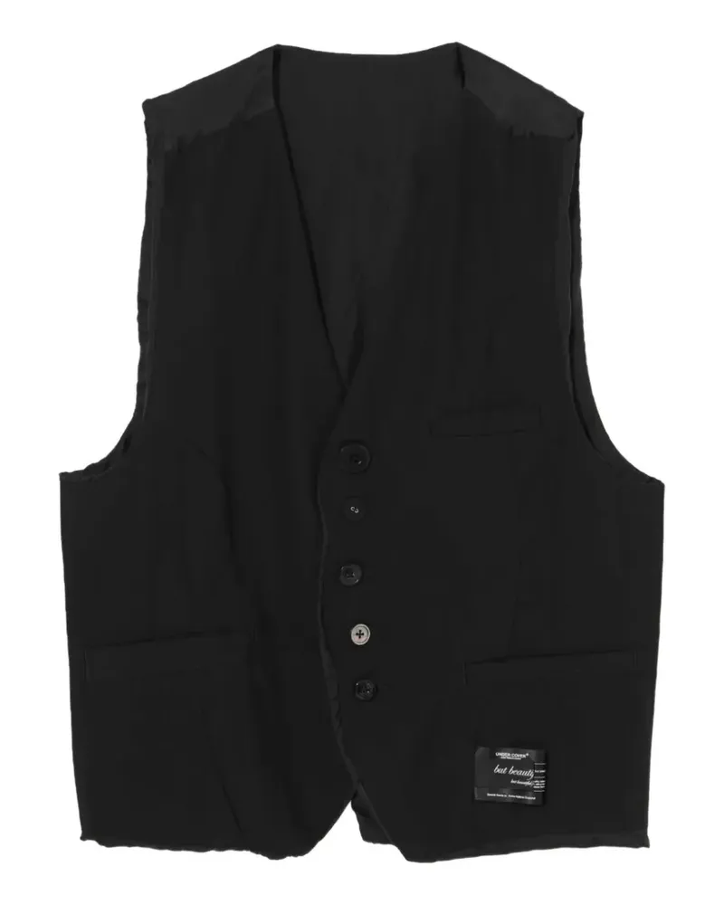 Undercover Geknöpfte Weste - Schwarz Schwarz