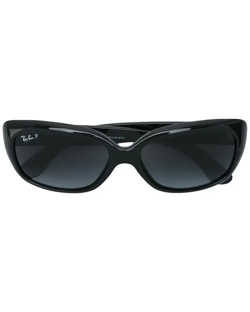 Ray Ban Sonnenbrille mit eckigen Gläsern - Schwarz Schwarz