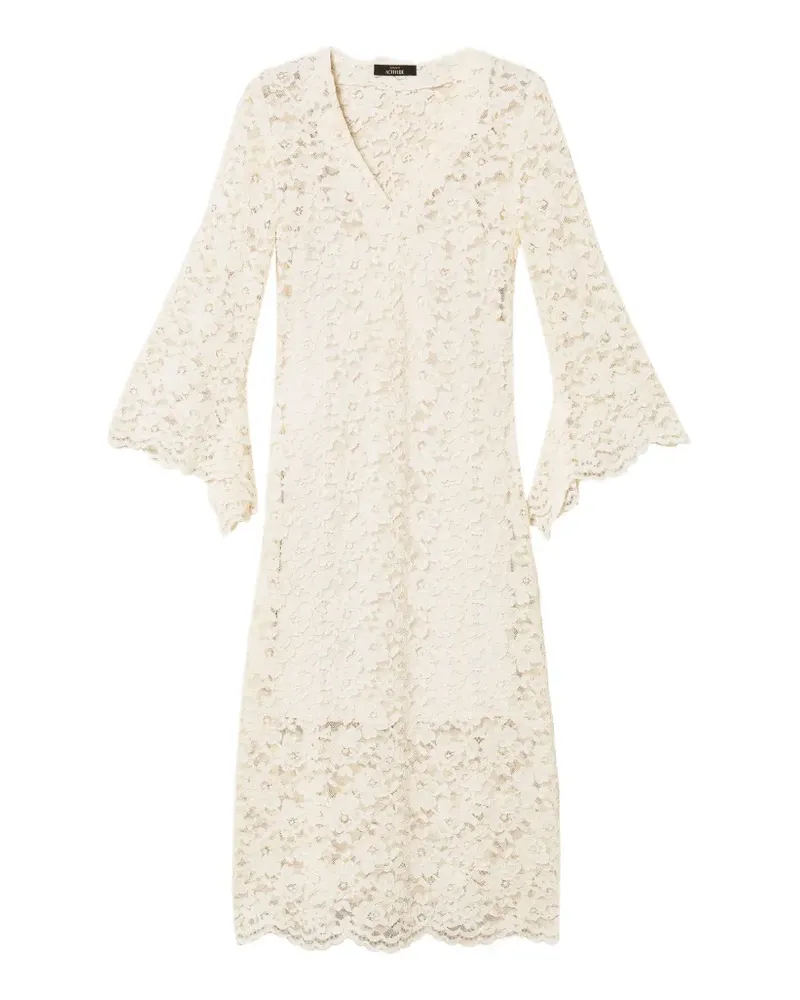 Twin-Set Ausgestelltes Spitzenkleid - Nude Nude