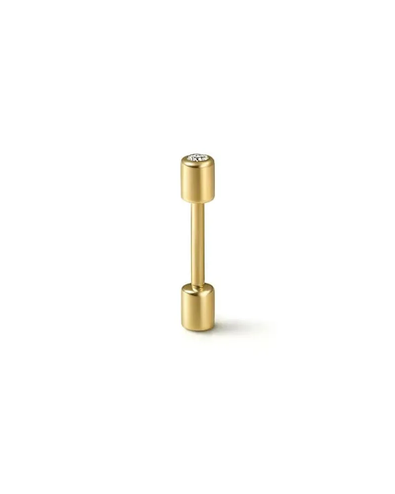 SHIHARA 18kt Twist Pin 01 Gelbgoldohrring mit Diamanten Gold