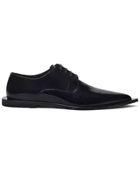 Dolce & Gabbana Derby-Schuhe aus Lackleder Schwarz