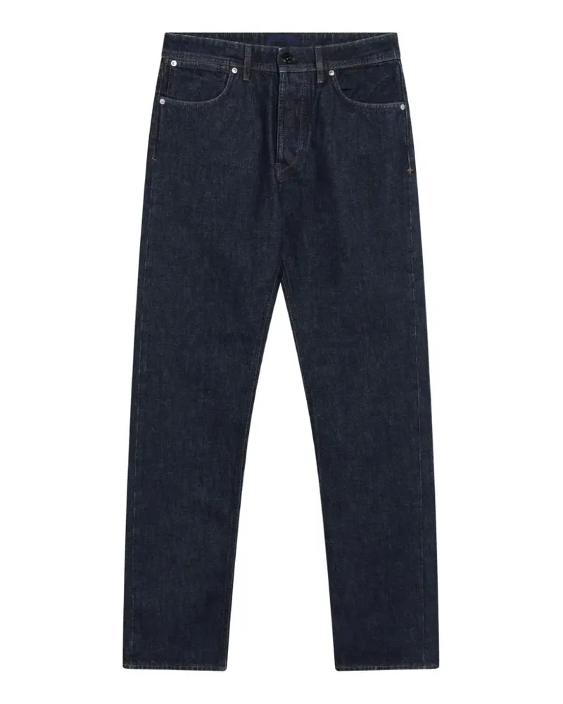 Stone Island J100005 indigo denim-rinsed jeans - Blau Blau
