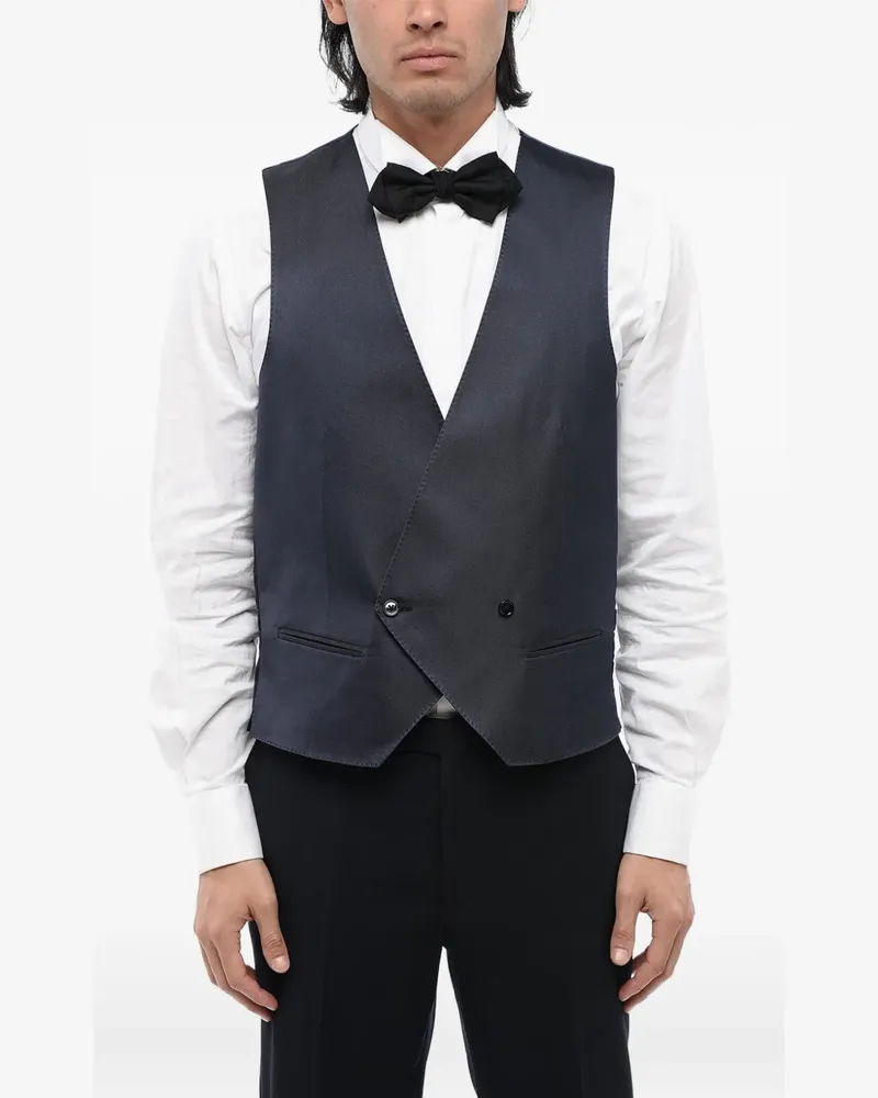 Corneliani double-breasted waistcoat - Blau Blau
